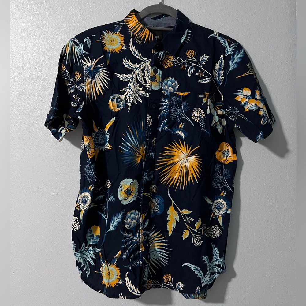 Floral Button Short Sleeve Shirt - Vans